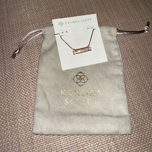 Kendra Scott Leanor Necklace Rose Gold NWT w/ Pouch